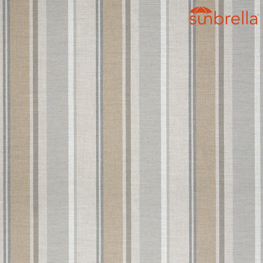 Sunbrella Stripes Trusted Fog 40524-0001